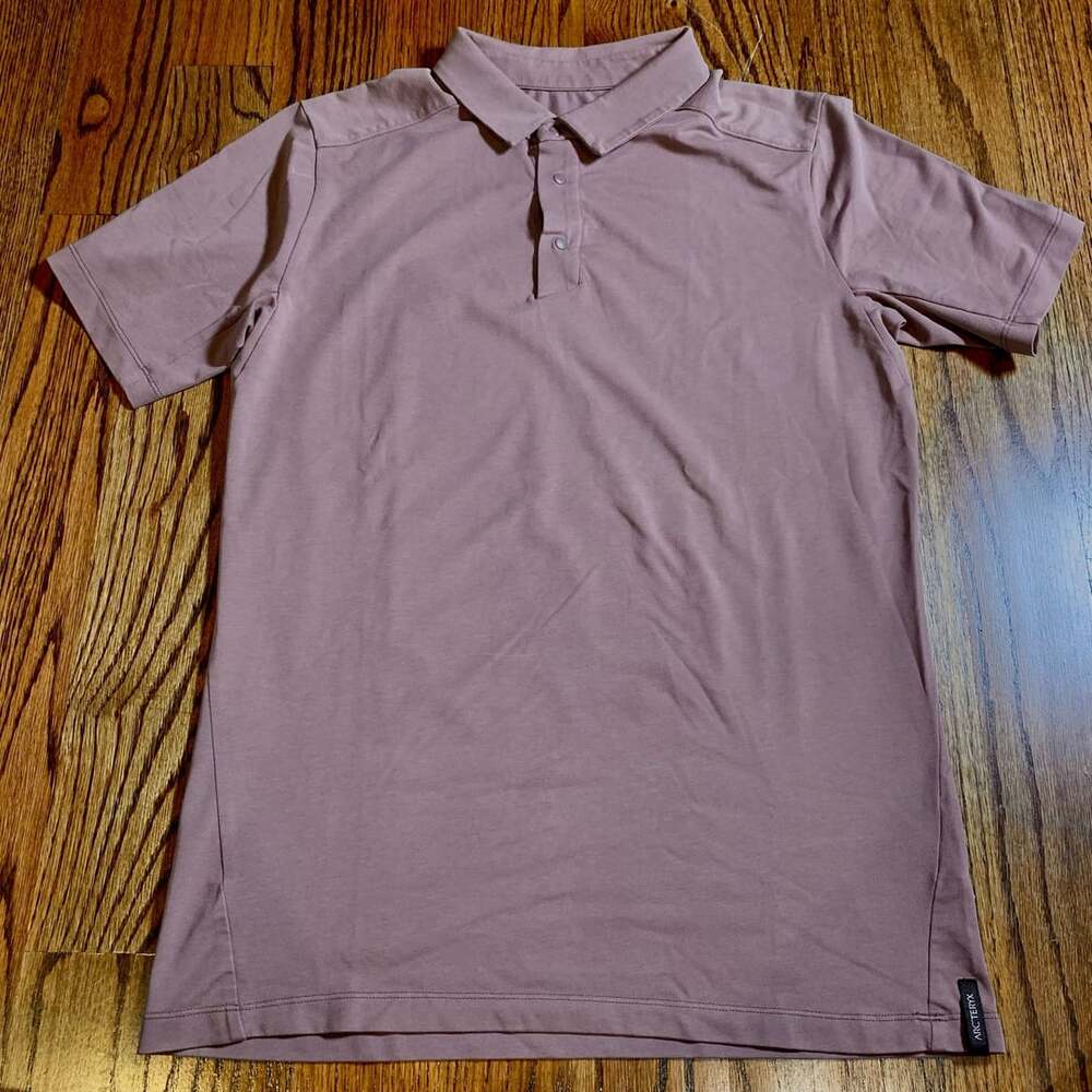 Arc'teryx Polo Size S Mauve Pink Short Sleeve Athletic Shirt